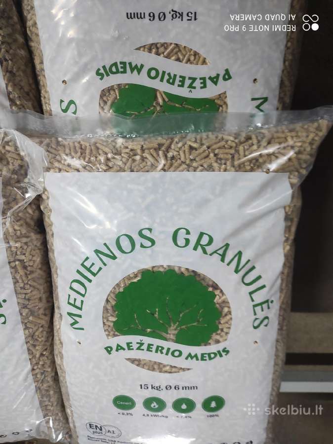 Granulės, briketai,medienos granulės, - nuotraukos Nr. 2