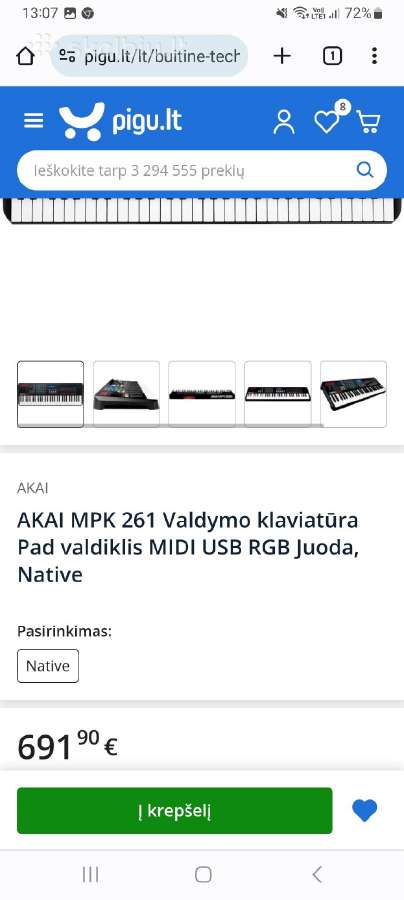 Krk komplektas ir daug midi instrumentu - nuotraukos Nr. 30