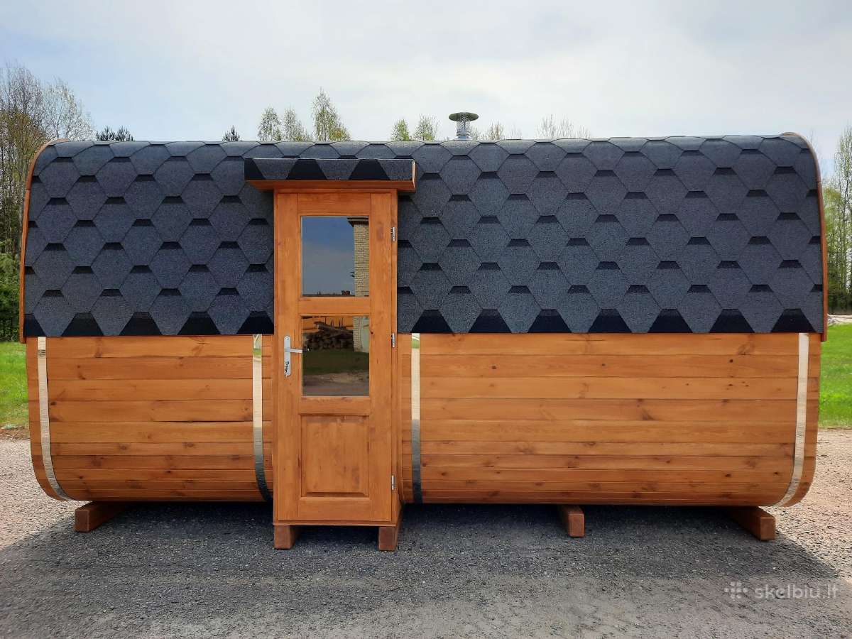 Kvadratinė bačkos formos Pirtelė - nuotraukos Nr. 4