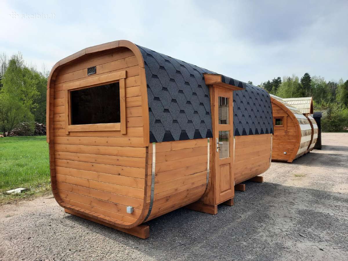 Kvadratinė bačkos formos Pirtelė - nuotraukos Nr. 7
