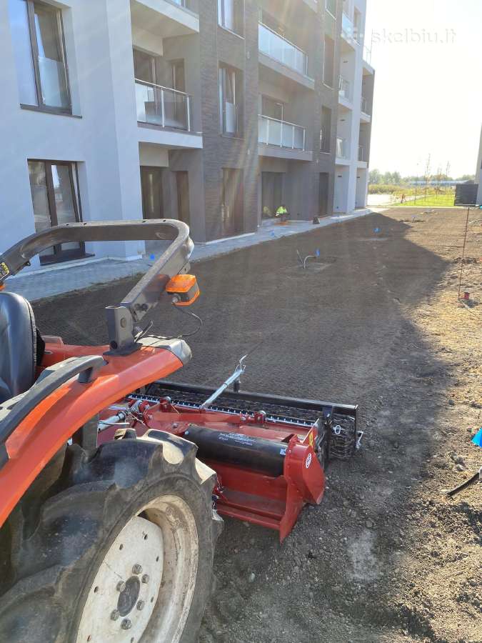 Žolės pjovimas,žemės frezavimas,arimas