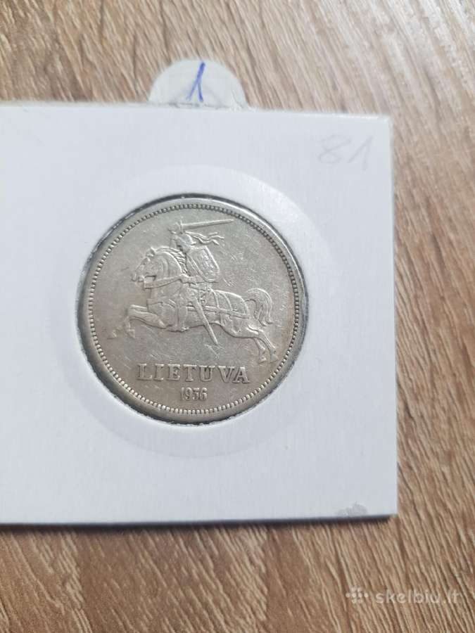 Smetoniski 1936 5 litai - nuotraukos Nr. 2