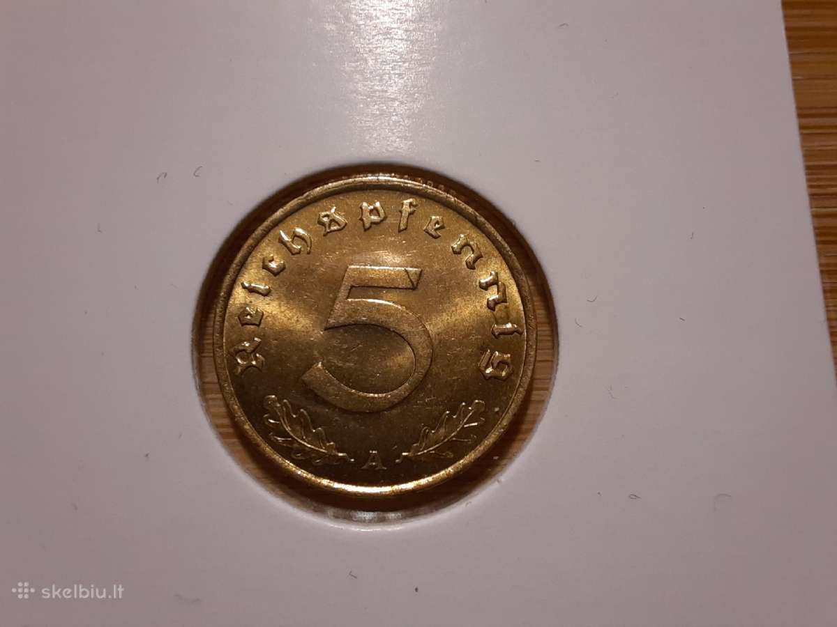 5 Reichpfennig 1939 A - Vokietija