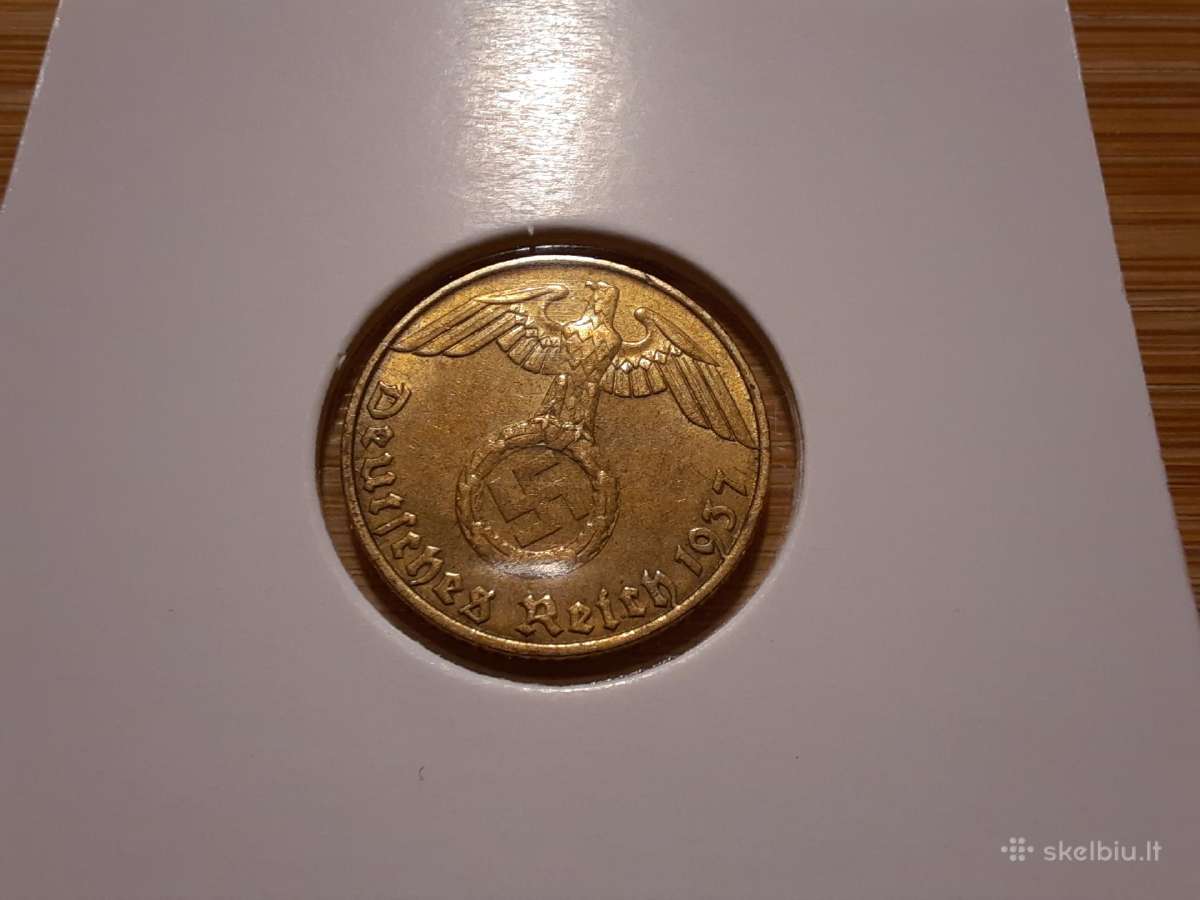 5 Reichpfennig 1937 E (reta) - Vokietija - nuotraukos Nr. 2