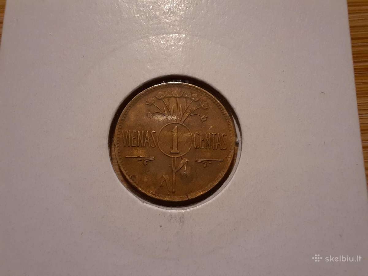 1 centas 1925 - Lietuva Tarpukaris