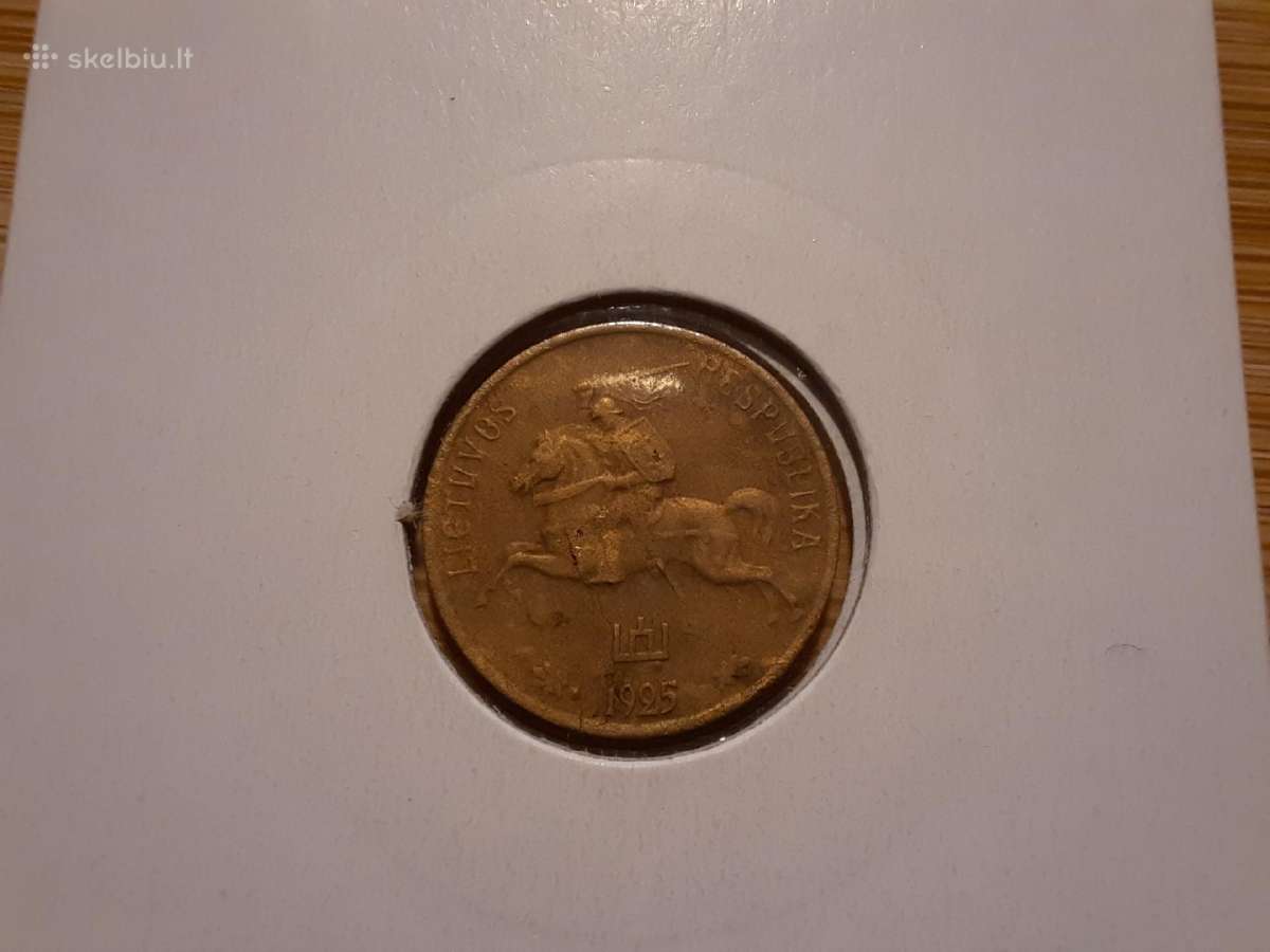 1 centas 1925 - Lietuva Tarpukaris - nuotraukos Nr. 2
