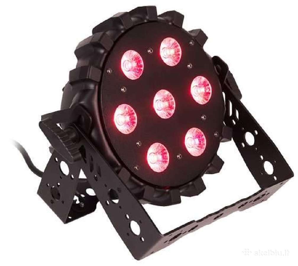 Flashprofesional LED Par Slim 7x10w Rgbw 4vnt.