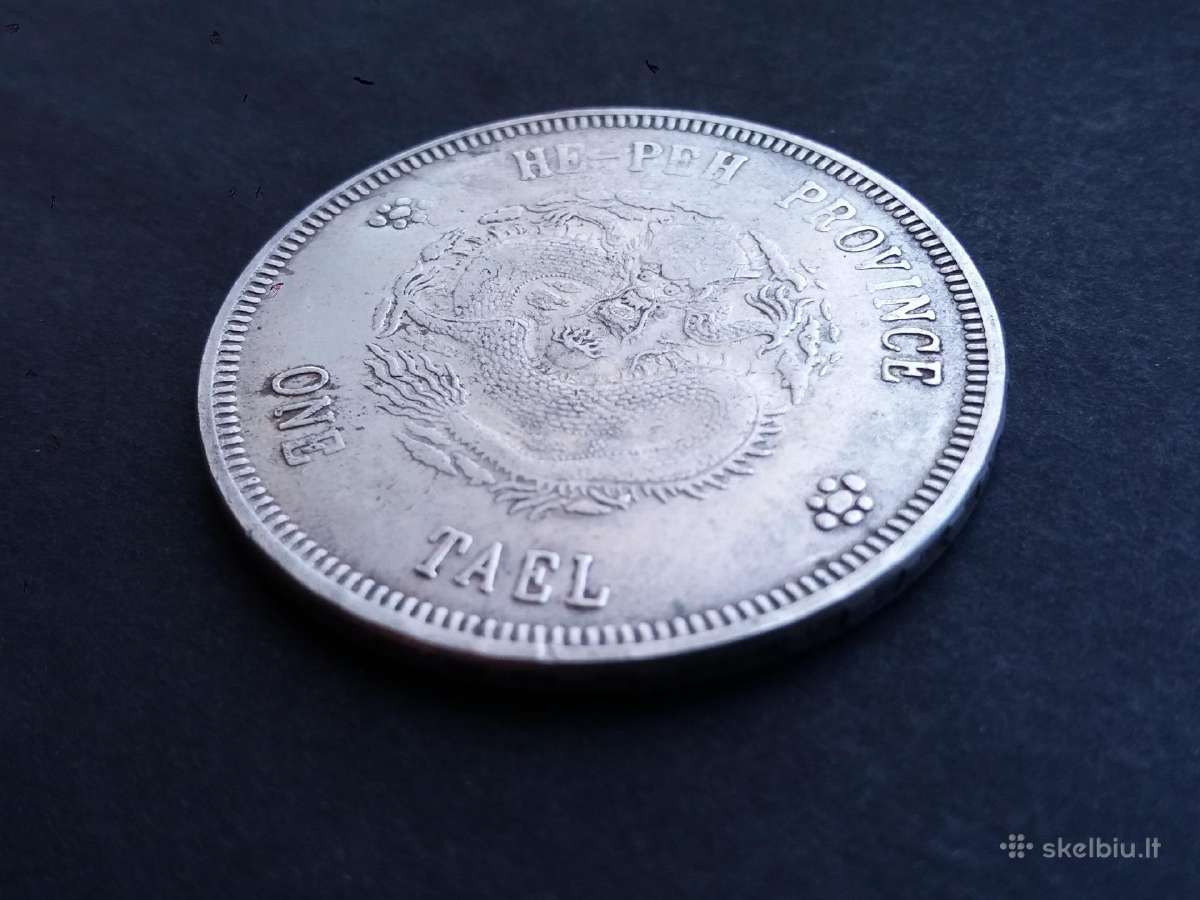 Kinijos Imperijos 1 teilo nominalo moneta - nuotraukos Nr. 3