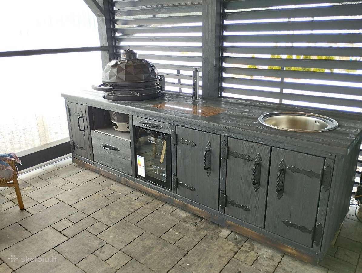 Kamado stalas iš degintos medienos, Kamado griliai - nuotraukos Nr. 23