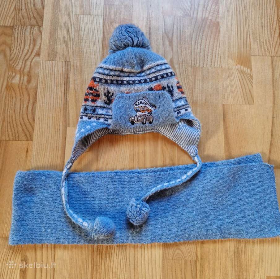 Kepurė ir šalikas 2-3m. (~50cm)