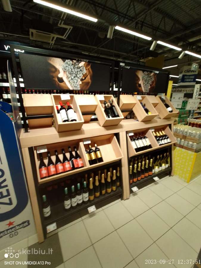 Stelažai-lentynos alkoholiui ir kitai produkcijai - nuotraukos Nr. 24