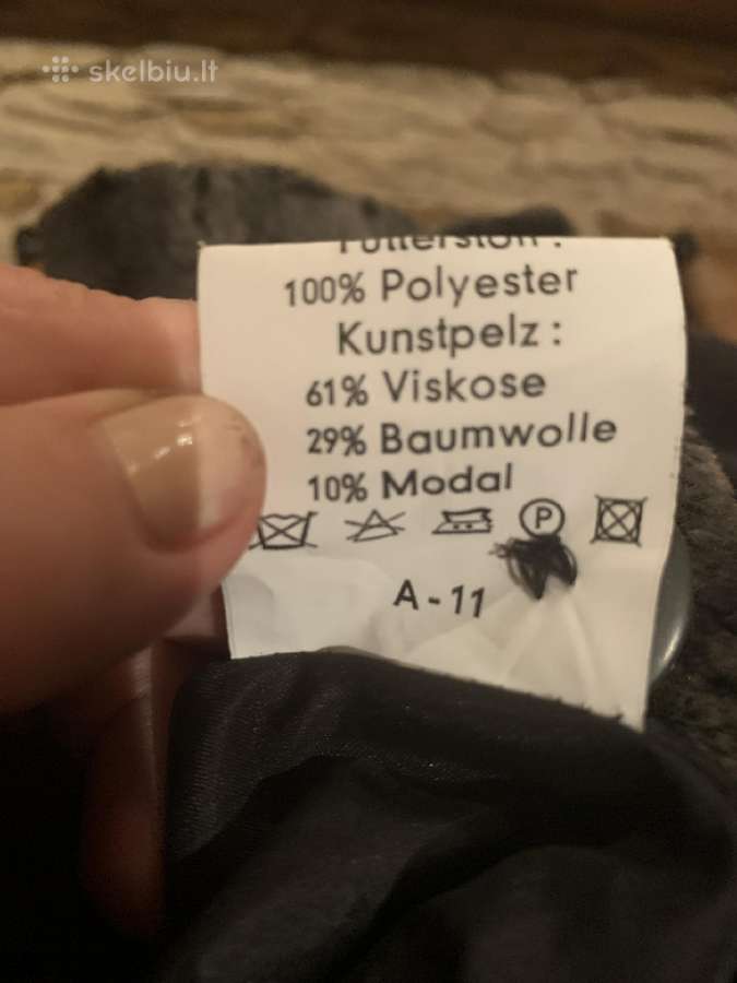 Pilkas puspaltukas puoštas dirbtiniu kailiuku - nuotraukos Nr. 8