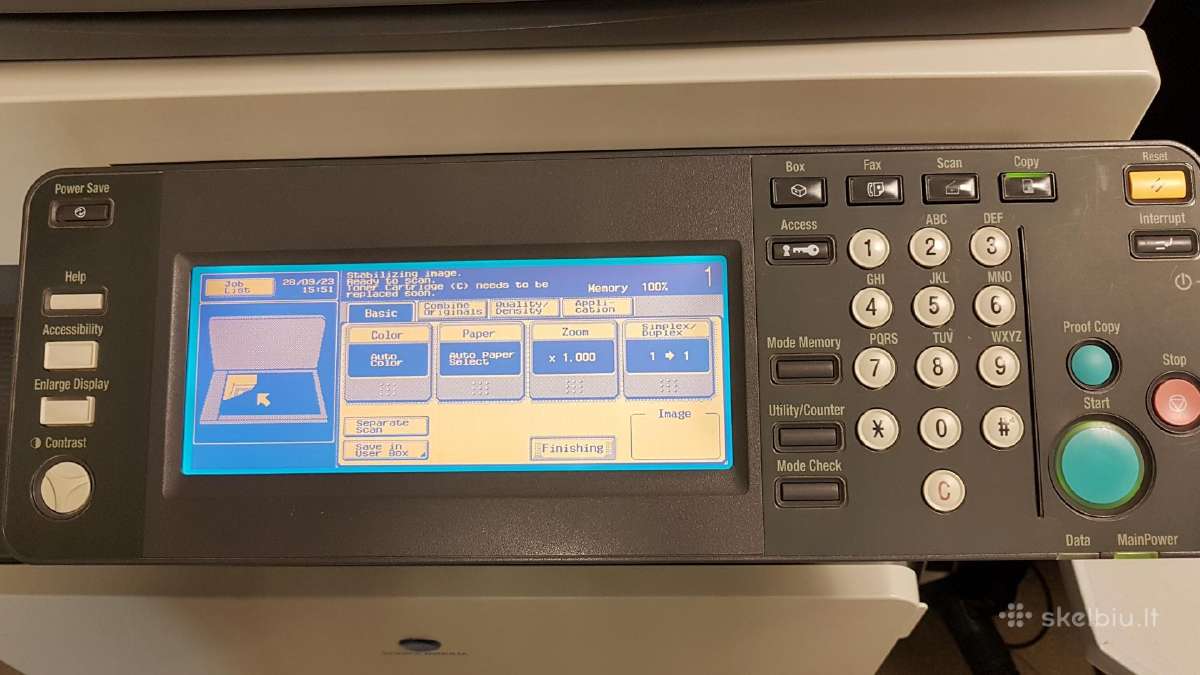 Parduodu kopijuoklį Konica Minolta bizhub C250 - nuotraukos Nr. 3