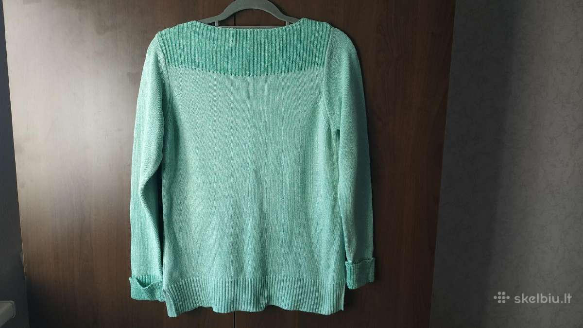 Mėtinis medvilninis megztinis - nuotraukos Nr. 7