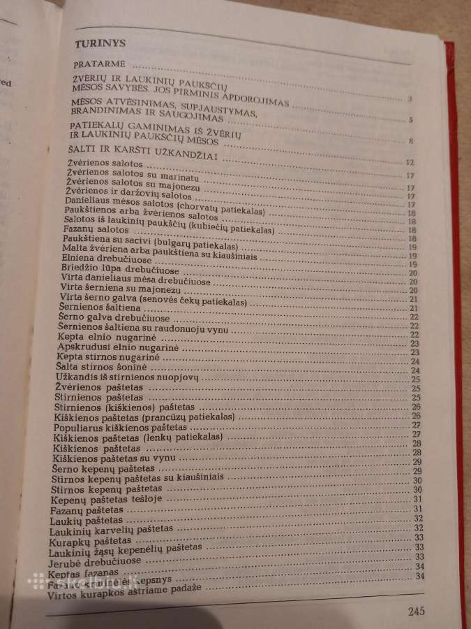 Kulinarinė knyga "Medžiotojo vaišės " - nuotraukos Nr. 5