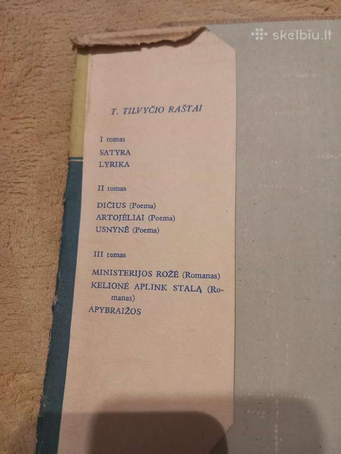 Senos knygos T. Tilvyčio raštai, du tomai - nuotraukos Nr. 3