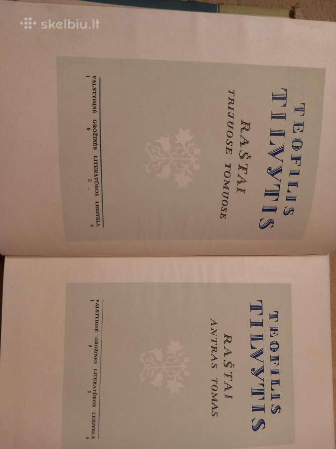 Senos knygos T. Tilvyčio raštai, du tomai - nuotraukos Nr. 4