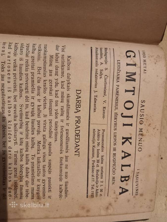 Seni žurnalai "Gimtojį kalba"