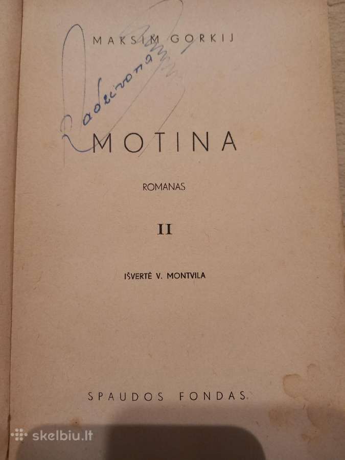 Sena M. Gorkio knyga, du tomai - nuotraukos Nr. 5