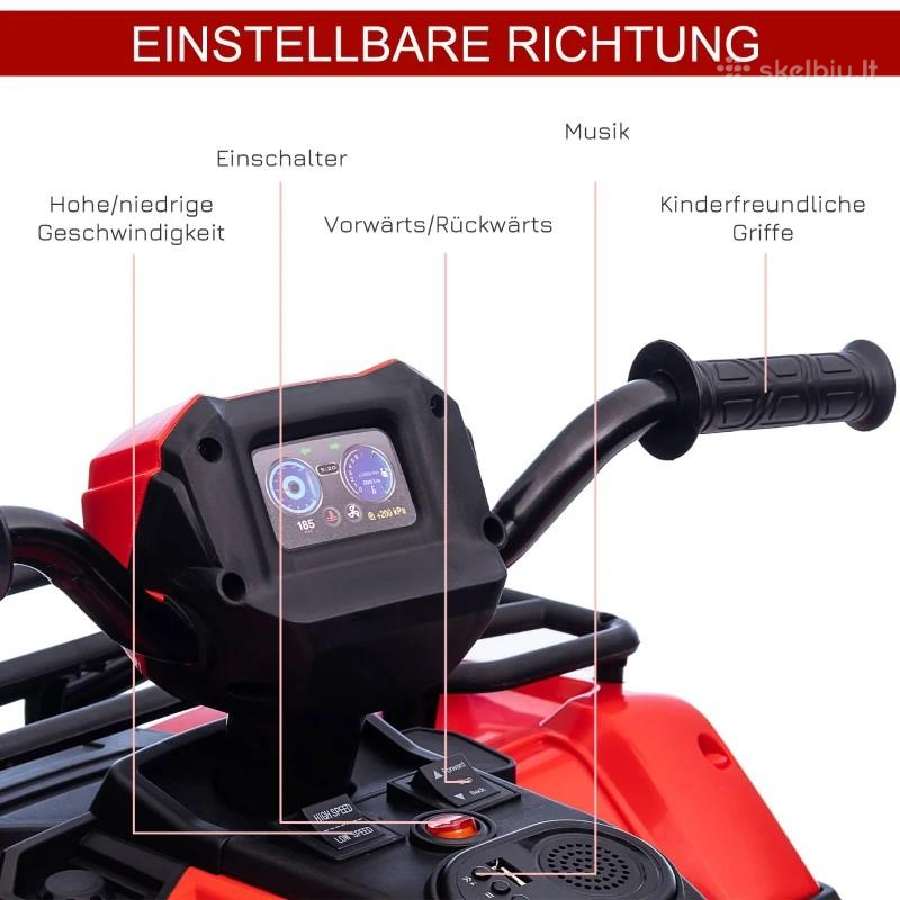 Elektrinis akumuliatorinis automobilis keturatis - nuotraukos Nr. 7