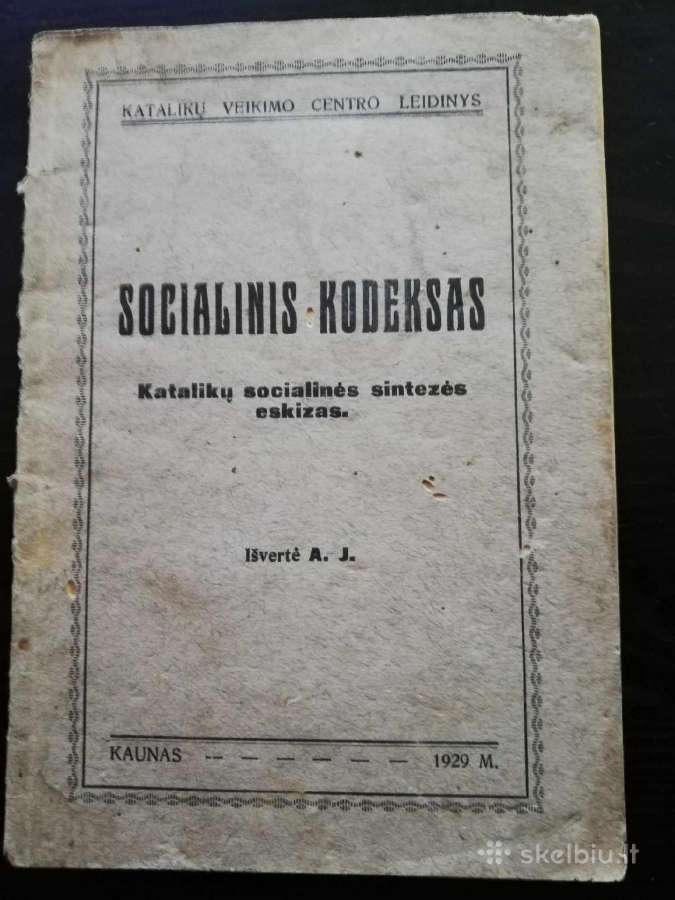 Socialinis kodeksas 1929m