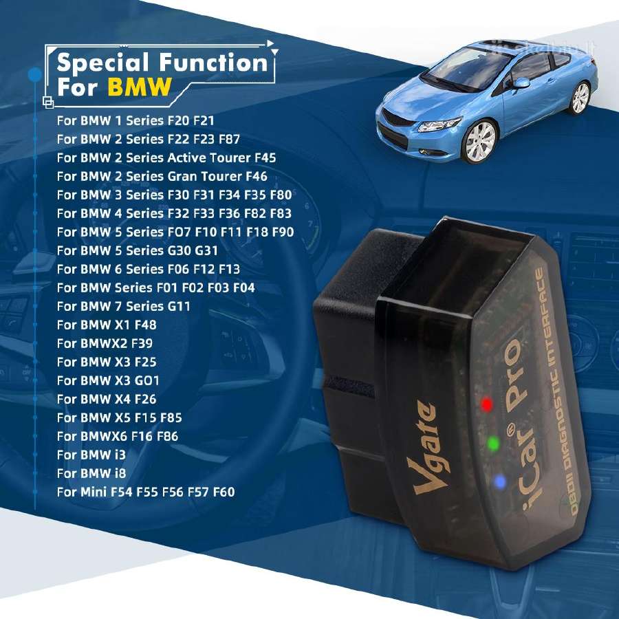 Vgate icar 2 WiFi Android Obd2 Elm327 diagnostika - nuotraukos Nr. 4