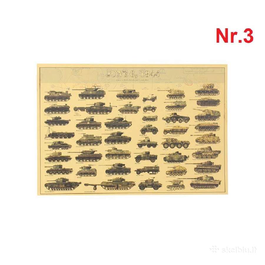 Laminuoti plakatai -militaristinė technika,ginklai - nuotraukos Nr. 15