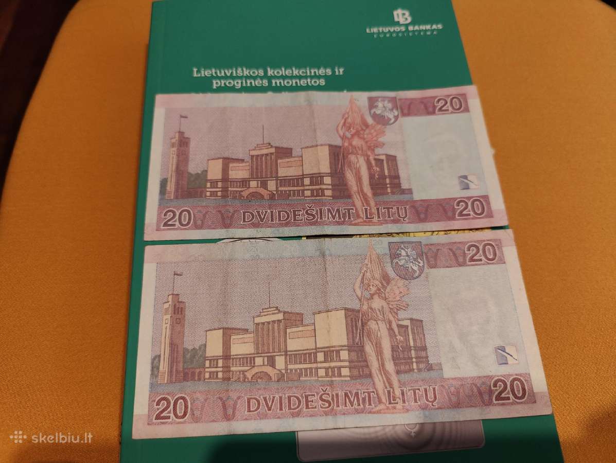 20 litų, du vnt. - nuotraukos Nr. 2