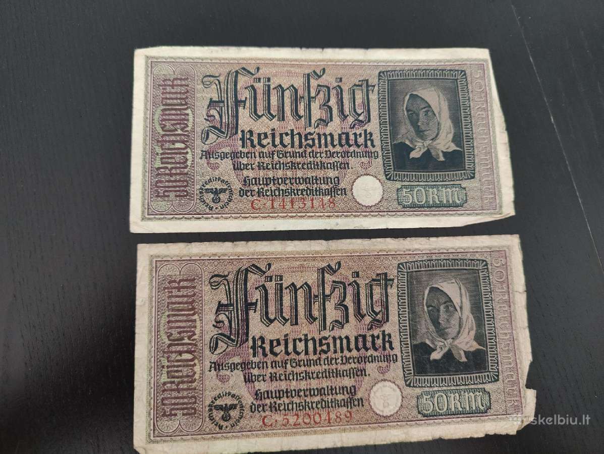 Reichsmark ir Rentenmark banknotai