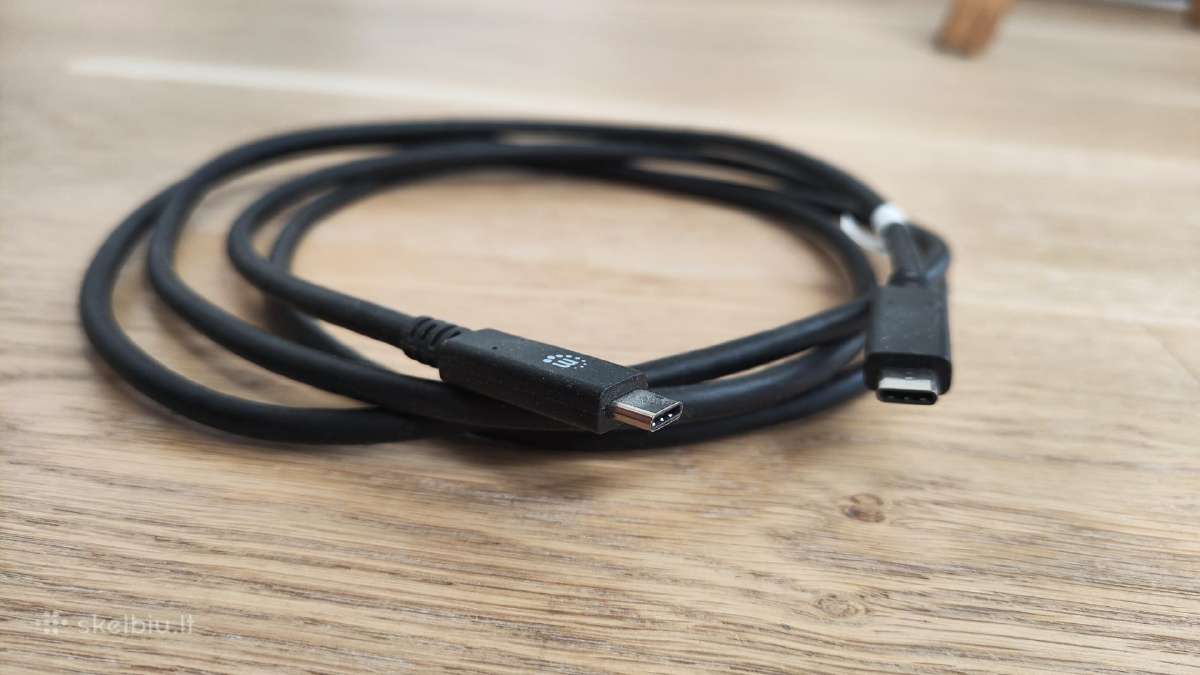 Usb kabelis 2m Type-c Male to Type-c Male 5 Gbps