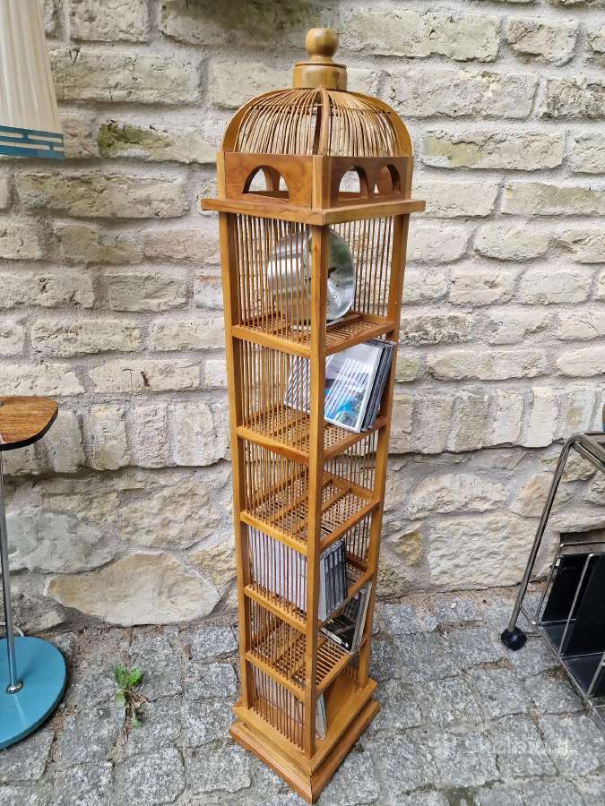 Vintažinė mid century tikmedžio lentynėlė - nuotraukos Nr. 5