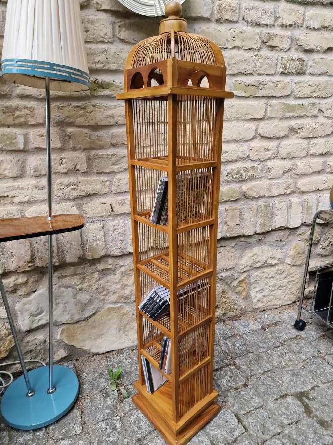Vintažinė mid century tikmedžio lentynėlė - nuotraukos Nr. 12