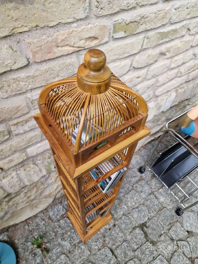 Vintažinė mid century tikmedžio lentynėlė - nuotraukos Nr. 13