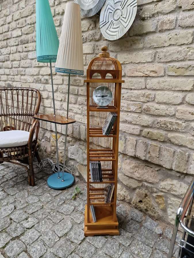Vintažinė mid century tikmedžio lentynėlė - nuotraukos Nr. 15