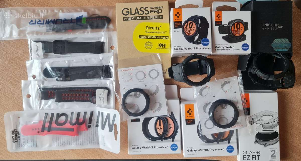 Samsung Galaxy watch 5pro (45mm)priedai(nauji)