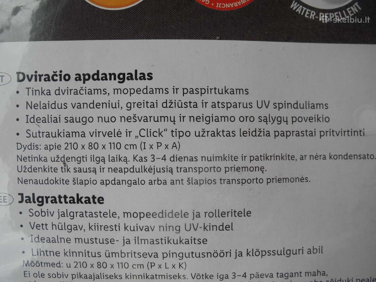 Antvalktis dviračiams, paspirtukams ir pan. - nuotraukos Nr. 2