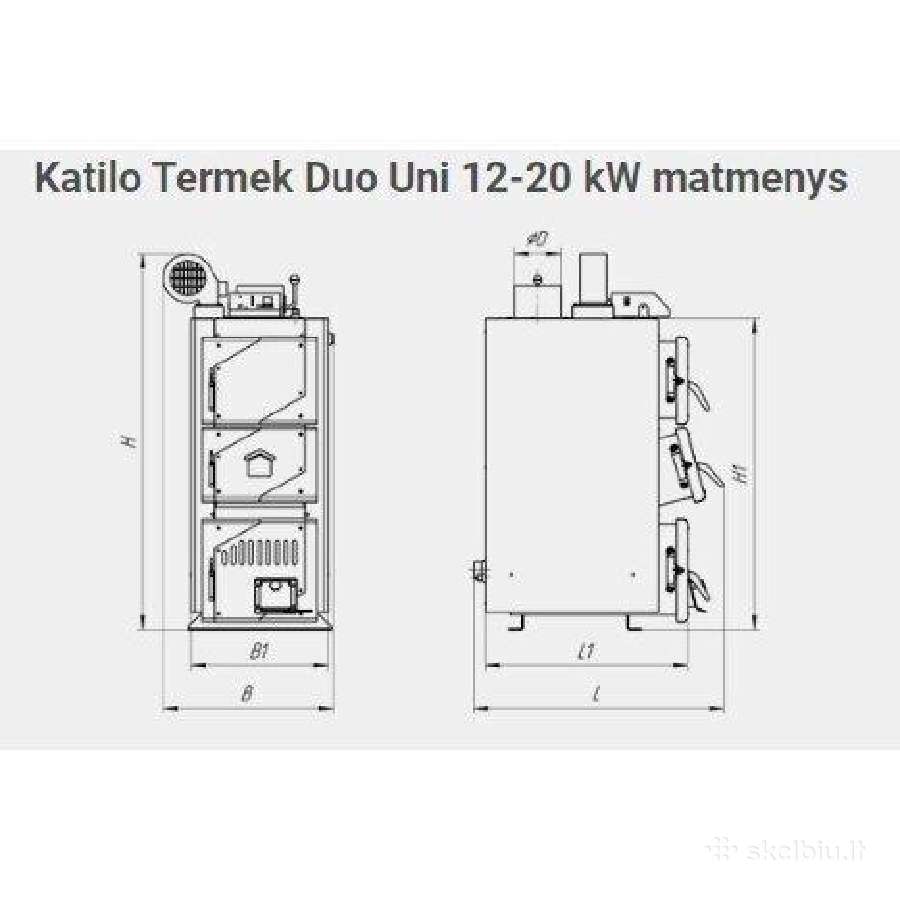 Katilas Termek Duo Uni 12kw - Turime vietoje - nuotraukos Nr. 3
