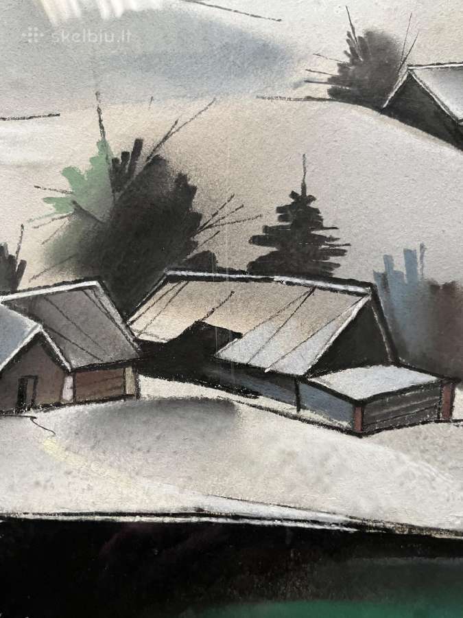 Paveikslas S.stasiūnas Žiema - nuotraukos Nr. 3