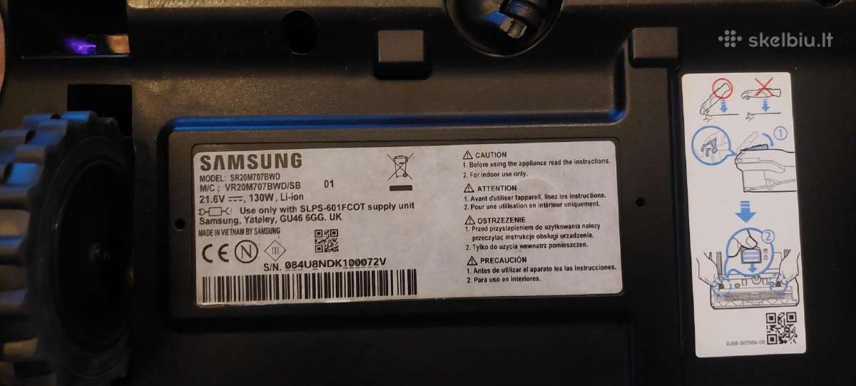 Siurblys robotas Samsung dalis - nuotraukos Nr. 3