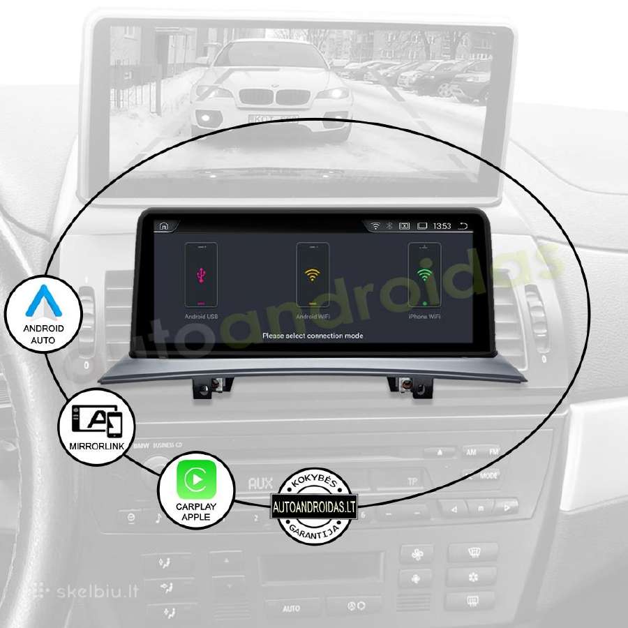 Bmw X3 E83 2004-10 Android multimedia GPS/WiFi/bt - nuotraukos Nr. 10