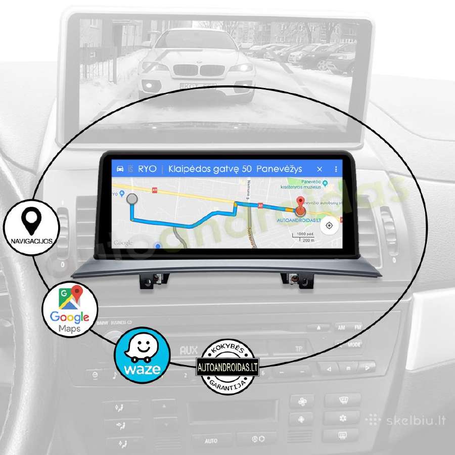 Bmw X3 E83 2004-10 Android multimedia GPS/WiFi/bt - nuotraukos Nr. 11