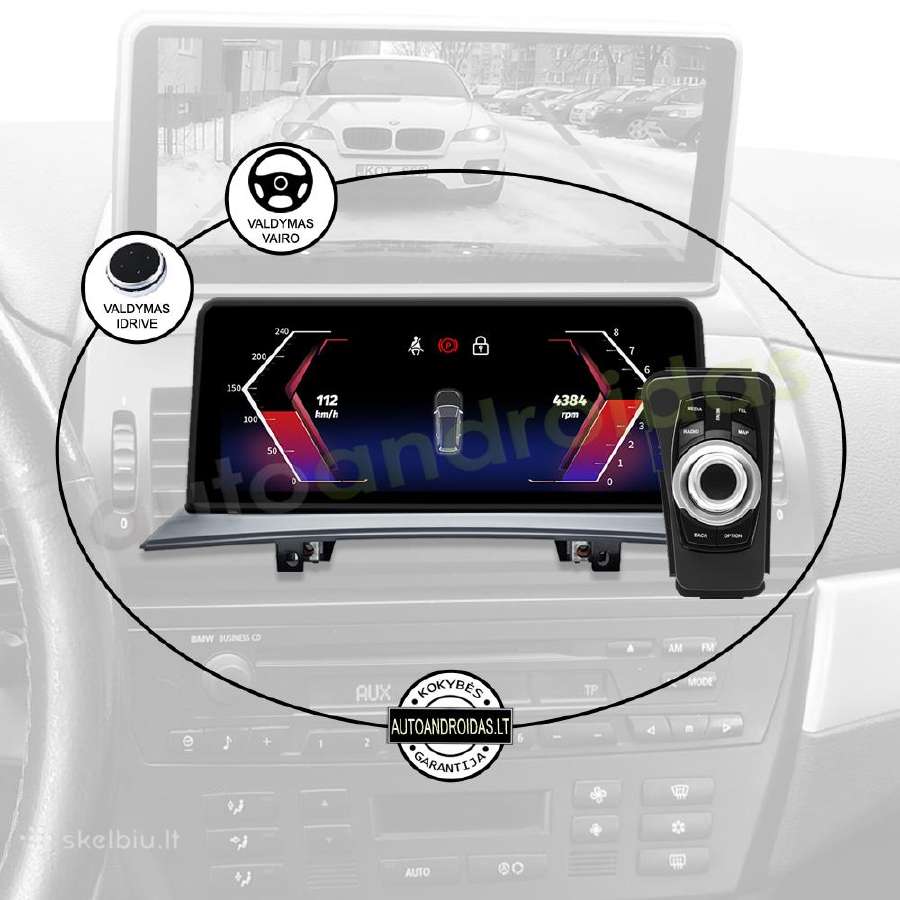 Bmw X3 E83 2004-10 Android multimedia GPS/WiFi/bt - nuotraukos Nr. 12