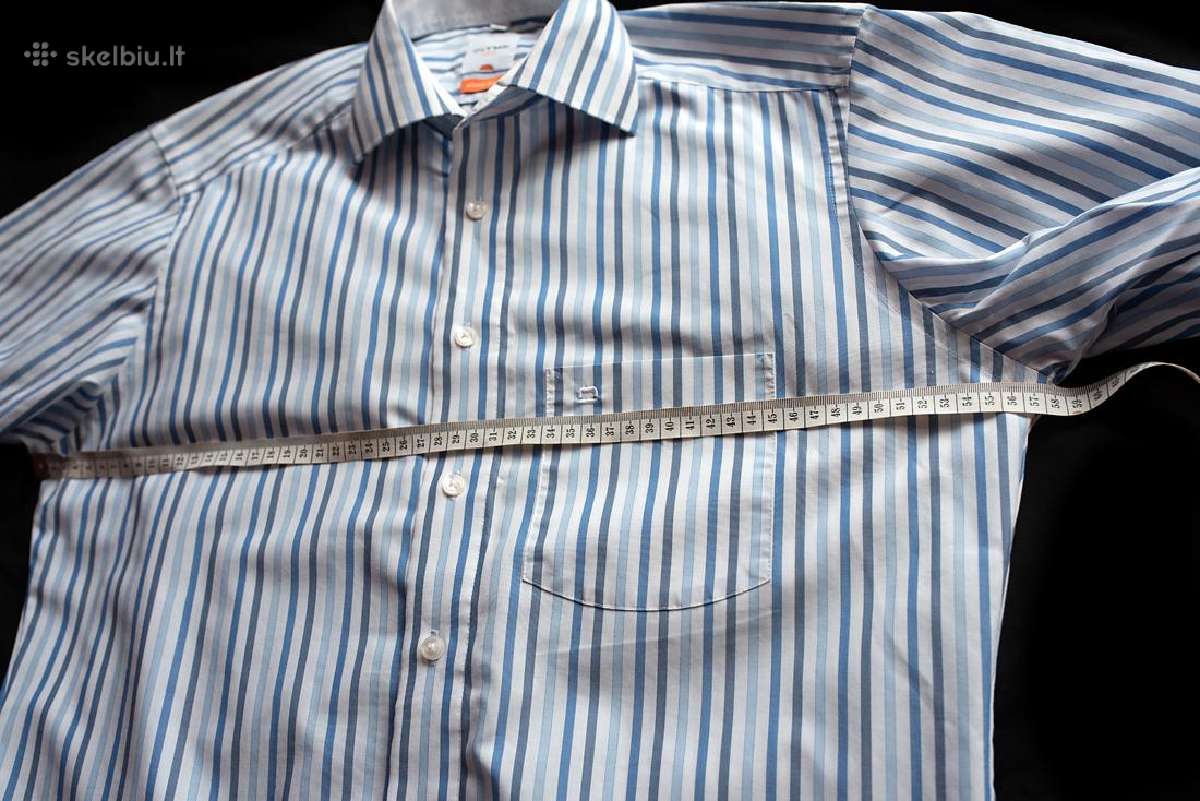 Olymp Luxor slim line dryžuoti vyriški marškiniai - nuotraukos Nr. 10