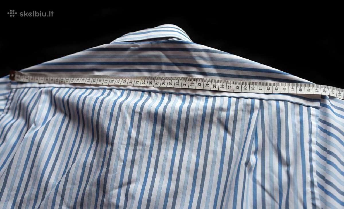 Olymp Luxor slim line dryžuoti vyriški marškiniai - nuotraukos Nr. 13
