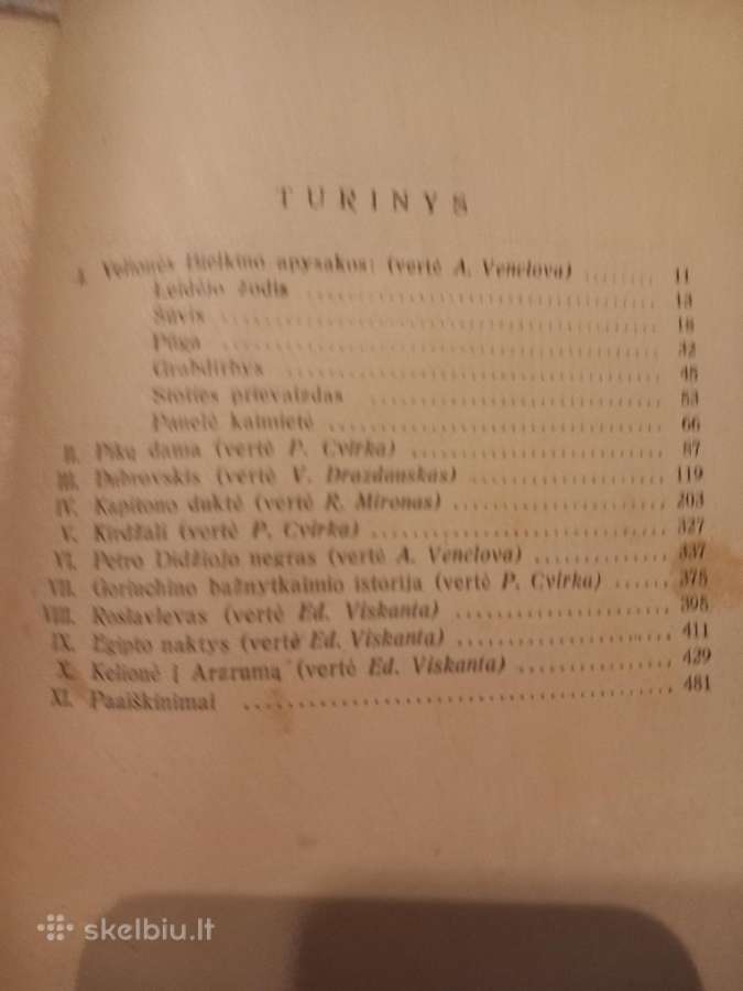 Antikvarinė A. Puškino knyga "Proza" - nuotraukos Nr. 6