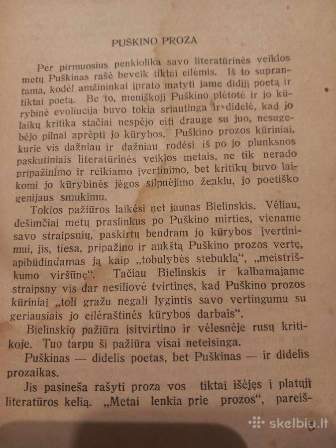 Antikvarinė A. Puškino knyga "Proza" - nuotraukos Nr. 8