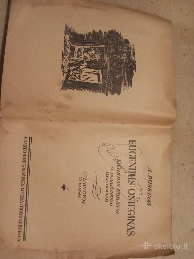 Antikvarinė A. Puškino knyga "Eugenijus Onieginas" - nuotraukos Nr. 2