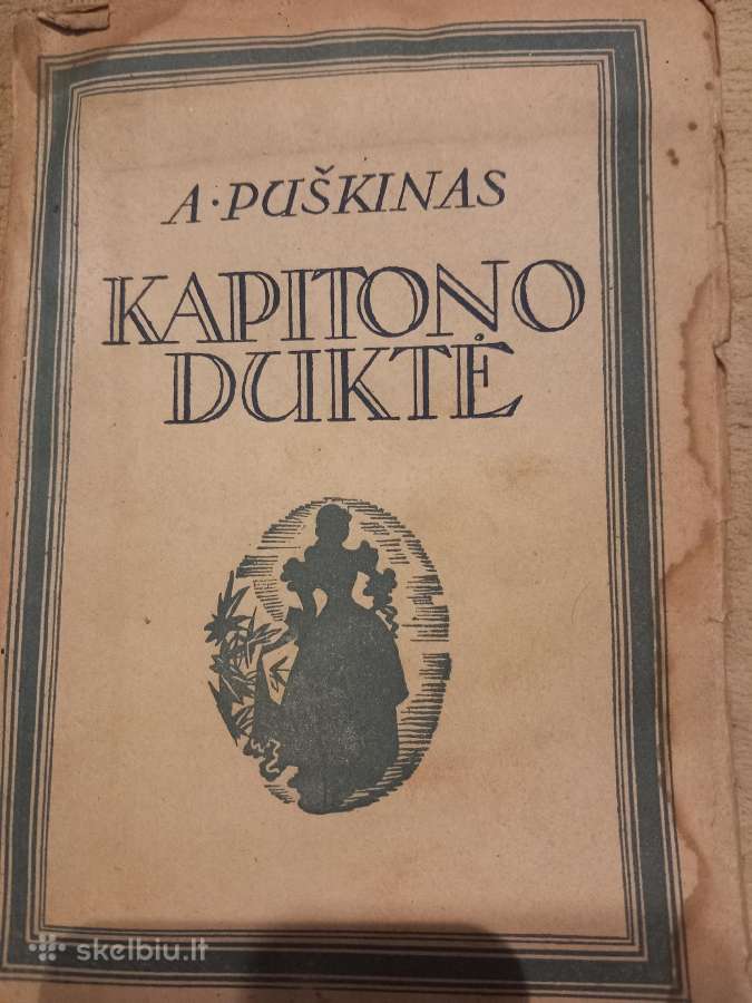 Antikvarinė A. Puškino "Kapitono duktė"