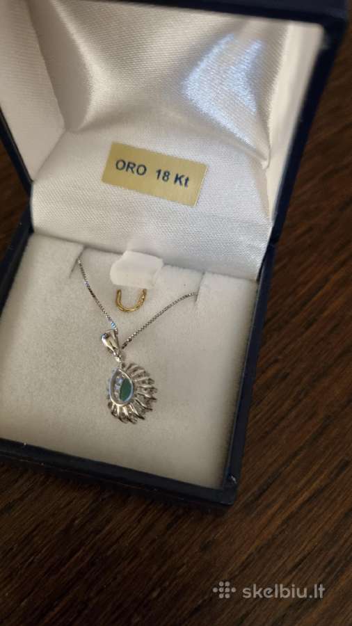 Parduodamas auksinis pakabukas su 1.03ct smaragdu - nuotraukos Nr. 4