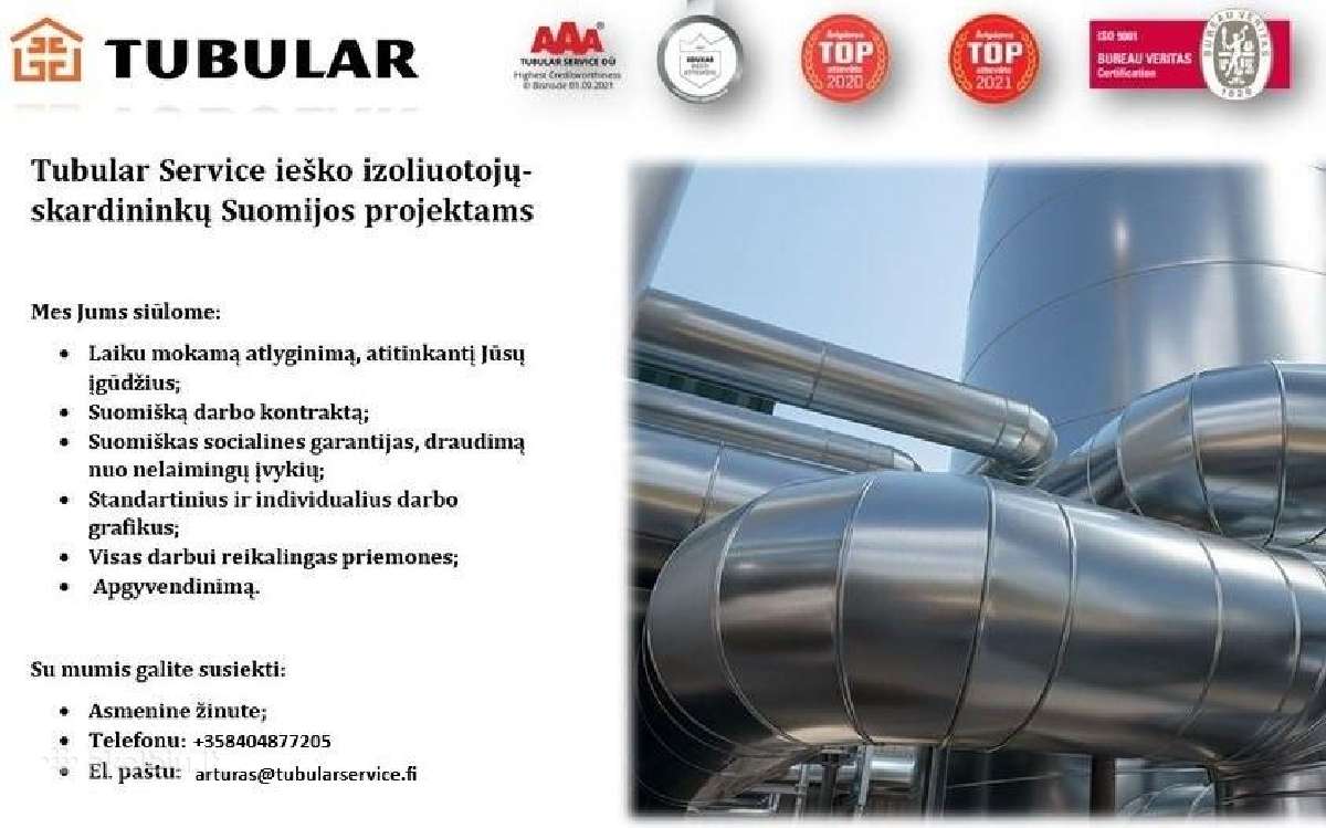 Reikalingi izoliuotojai-skardininkai - nuotraukos Nr. 2